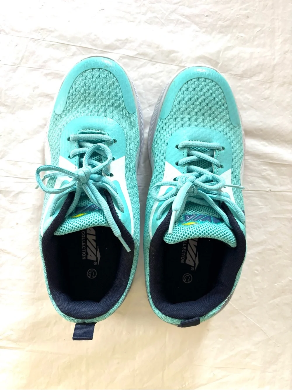 Avia Aqua & Navy Life Collection Trainer Running Sneakers SZ 7.5 Worn 1X Clean